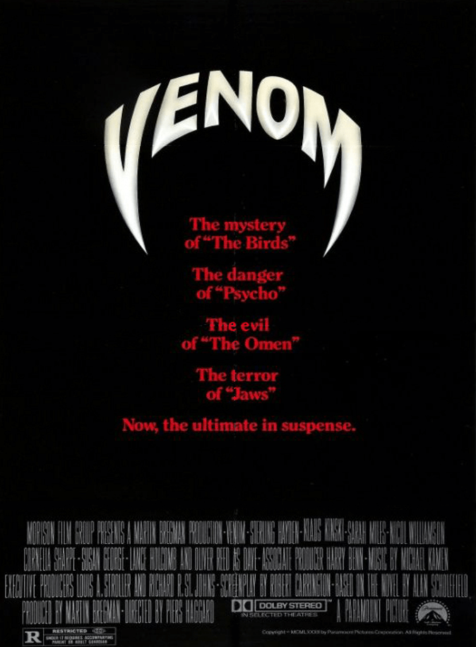 Venom (1981) Movie Review by Darrin&nbsp;Gauthier
