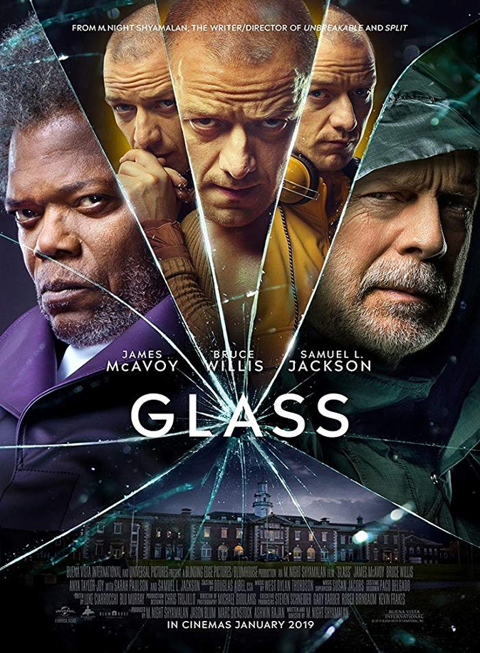 Glass Review, Security guard David Dunn uses his supernatural abilities to track Kevin Wendell Crumb, a disturbed man who has twenty-four personalities.